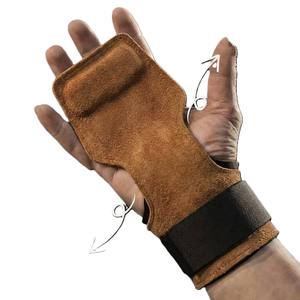 Guantes Protectores de Palma de Cuero Vacuno de 7mm Personalizados para Levantamiento de Pesas y Entrenamiento de Potencia - Protección Profesional con Agarre Antideslizante - Product Image 3
