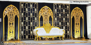 Stunning <b>Wedding</b> Reception Stage Laser <b>Frame</b> Set Perfect Engagement Party Stage Decor Panels - Product Image 4