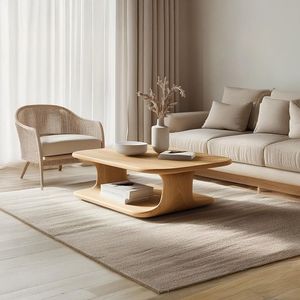 Table basse en bois contemporaine pour salon urbain, améliorant l'intérieur avec une finition naturelle - Product Image 6