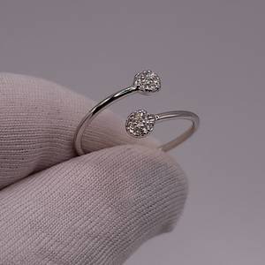 18K Gold Double Cluster Lab Grown Diamond <b>Ring</b> for Women | Trendy IGI Certified Luxury <b>Statement</b> <b>Ring</b> | Bridal Anniversary Party - Product Image 4