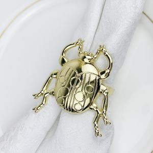 Elegantes Anillos para Servilletas con Acabado Dorado, Accesorios de Mesa con Estilo para Hoteles, Restaurantes, Bodas y Cenas Festivas - Product Image 2