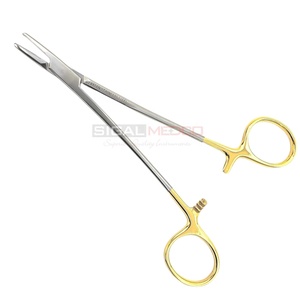 Portaagujas Mayo Hegar Recto de 16 cm, Carburo de Tungsteno, Certificado CE, Acero Inoxidable, Quirúrgico Manual SIGAL, Precio Competitivo - Product Image 2