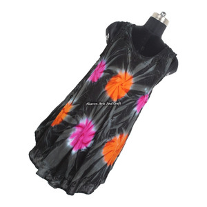 Vestido largo elegante y sexy para mujer, estilo casual, con estampado tie-dye, diseño hueco, bohemio, gitano, de rayón, para fiesta, club o noche, 2026 - Product Image 1