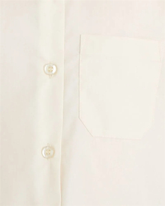 Chemise d'uniforme scolaire pour filles, manches longues, couleur crème, avec poche, pour uniformes scolaires, chemisiers et chemises - Product Image 5