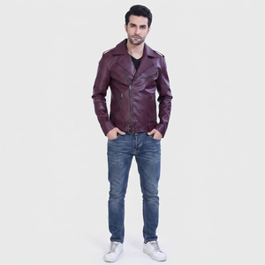 2026 <b>Top</b> Seller Original Leather Motorcycle Jacket for Men Heavyweight Stand Collar Winter Design jacket for men - Product Image 1