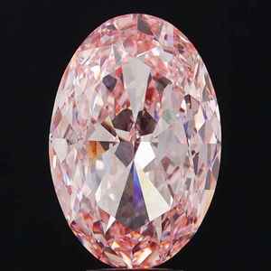 เพชรรูปไข่สีชมพูเข้มแฟนซี 10.02 กะรัต HPHT CVD ผลิตในห้องปฏิบัติการ ความสะอาดระดับ VVS2 พร้อมใบรับรอง IGI สำหรับเครื่องประดับหรูสั่งทำพิเศษจากอินเดีย - Product Image 1