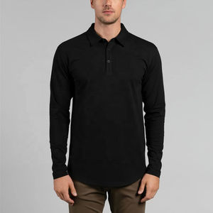 Polo para Hombre de Alta Calidad, Jersey de Algodón Sólido, Logotipo Frontal, Secado Rápido, Manga Corta, Casual - Product Image 2