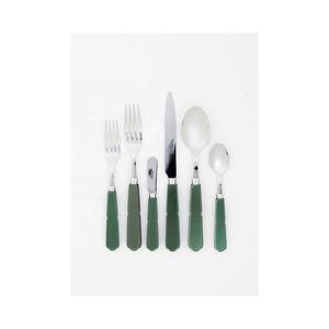 Vaisselle de table élégante en plaqué or avec poignée en marbre Ensemble de couverts Argenterie Royal Hotel Restaurant Ensemble de couverts Ensemble de couverts - Product Image 4