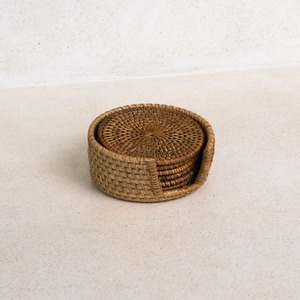 Lightweight Stackable Rattan Coaster Perfect For Easy Storage And Transportation Between Indoor And Outdoor Dining Spaces - Product Image 6