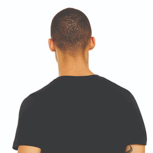 T-shirt uni grande taille en coton/bambou respirant de haute qualité pour homme, personnalisable, col en V, tissu jersey, streetwear, soie - Product Image 6