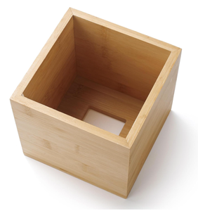 Bamboo Paper Holder Lid Storage Organizer Durable Sustainable Classic Design - Product Image 4