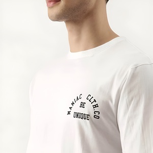 Camiseta Personalizada para Hombre, Talla Grande, 100% Algodón, Tela Gruesa, Diseño con Parches, 260 g/m², Estilo Urbano, Lavado DTG - Product Image 3