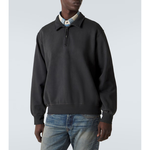 Sweat-shirt à col zippé pour homme, très bien coté, en molleton doux et confortable, vente en gros - Product Image 1