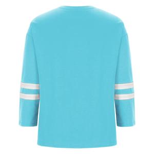 Blusa de poliéster antiarrugas de manga larga con cuello redondo, holgada, informal, de talla grande para mujer, de Bangladesh Apparel - Product Image 4