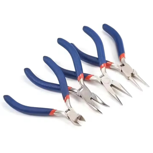 Juego de Herramientas para Extensiones de Cabello de Alta Calidad, Fáciles de Usar, con Logotipo Personalizado, Mango Azul, Multifunción - Product Image 1