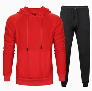 Conjunto Deportivo Unisex Personalizado con Logotipo, Sudadera con Capucha y Pantalones Deportivos de Alta Calidad, Ropa Deportiva Lisa Personalizada - Product Image 3