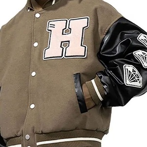 Venta caliente Premium Wool Varsity Jacket para hombres Nuevo estilo Letterman Collar con etiqueta personalizada Mejor producto de invierno - Product Image 5