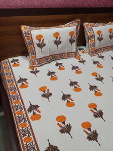 Traditional Printed Floral <b>Bedding</b> Set 100% Cotton Handmade All Season Home Use Double King Size - Product Image 2