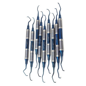 German 9pcs Gracey Curettes <b>Kit</b> Dental Periodontal Surgical Instruments Stainless Steel CE ISO OEM Wholesale Supplier - Product Image 1