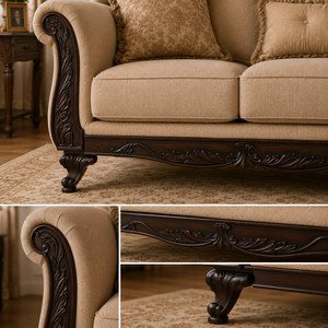 Solid <b>Wood</b> <b>Sofa</b> Decorative <b>Wood</b> Trim Front Apron Side Panels Exposed <b>Frame</b> Classic Upholstery Furniture Components OEM - Product Image 3