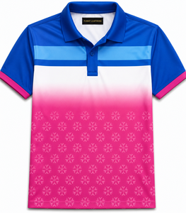 Chemise de golf pour homme de luxe en tissu jersey à motif uni, anti-odeur, personnalisable, 100 % polyester, séchage rapide, manches courtes - Product Image 2