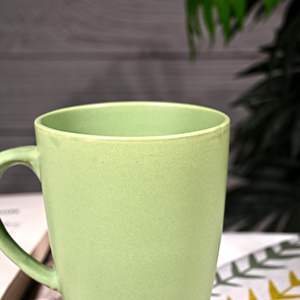 Service à thé en céramique et terre cuite 350 ml, design moderne et luxueux, écologique, durable, pièce unique, cadeau de bureau tendance, finition mate, vert - Product Image 5