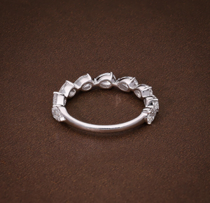 925 <b>Silver</b> Vintage Pear Cut IGI Certified <b>Solitaire</b> Diamond Engagement <b>Ring</b> for Wedding Anniversary & Gift - Product Image 4