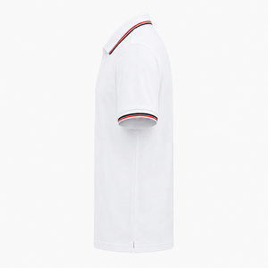 Customize Men White Contrast Stripe Polo <b>Shirt</b> Soft Breathable Short Sleeve Casual Summer <b>Collar</b> <b>T</b> <b>Shirt</b> for Sports Daily Wear - Product Image 3