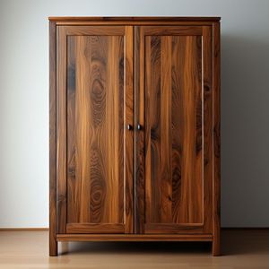 Armoire décorative à double porte en résine style Art Déco – Meuble de chambre durable, idéal pour appartement et hôtel - Product Image 2
