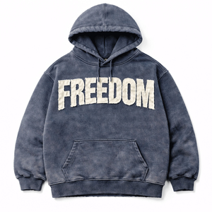 Sudadera con Capucha Oversize para Hombre, de Algodón y Forro Polar, con Aplique de Letras 'Peace', Estilo Casual Urbano, Transpirable, con Bolsillos, para Invierno - Product Image 6