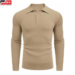 เสื้อโปโลแขนยาวพรีเมียมสำหรับผู้ชาย ผ้าฝ้าย รับทำแบรนด์ตามสั่ง - Product Image 1