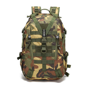 Sac à dos tactique de randonnée à cadre externe 20-36L, imperméable, système Molle, sac à dos de sport camouflage pour activités de plein air avec porte-patchs - Product Image 4