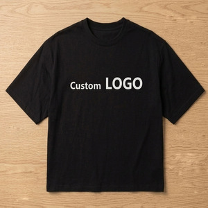 Men's T-Shirts Streetwear Oversized <b>Tshirt</b> 100% Cotton Vintage Heavyweight Graphic Print T Shirt With Custom Logo - Product Image 1