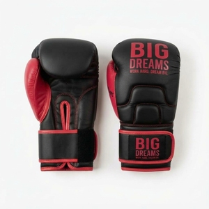Gants de boxe en cuir PU Big Dreams bleus avec fermeture Velcro, équipement d'entraînement unisexe, à partir de 14 ans - Product Image 3