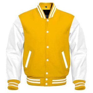 แจ็คเก็ตวาร์ซิตี้รุ่นยอดนิยม ระบายอากาศได้ดี คอเสื้อแบบคอกลม  รับสกรีนโลโก้ แขนยาวเต็มตัว แจ็คเก็ตเบสบอลสไตล์วิทยาลัยสำหรับผู้ชาย - Product Image 3