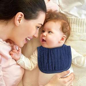 Bavoirs en mousseline de bambou 100% bambou, très absorbants et doux - Product Image 4