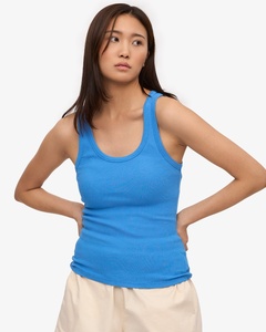 Solid Color Quick Dry Breathable Female Singlet Customized Women's Sleeveless O-neck Tank <b>Tops</b> - Product Image 5