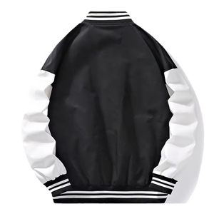 Oem Manufacturer High Quality Chenille Embroidery Men College <b>Leather</b> Sleeves Custom Baseball College Baseball <b>jacket</b> for men - Product Image 2