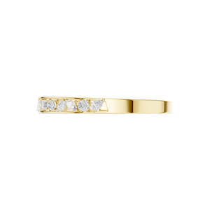 Bracelet jonc ouvert en or jaune de luxe avec diamants de laboratoire et diamants à taille mixte, bijoux fins pour femme - Product Image 5