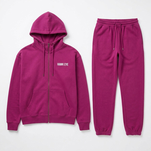 Ensemble de survêtement pour femme avec sweat-shirt à fermeture éclair intégrale et pantalon de jogging, tenue de sport décontractée en deux pièces - Product Image 4