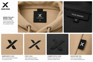 X Sports City – Nouveaux sweats à capuche ajustables 100 % coton pour hommes, personnalisables, avec œillets métalliques, poche kangourou, revers et ourlet côtelés - Product Image 3