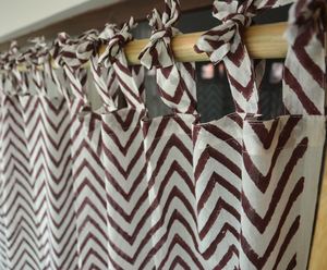 Rideau de fenêtre imprimé tie-dye bohème, en coton doux, panneau décoratif pour chambre, salon, café, hôtel, longueur personnalisée - Product Image 5