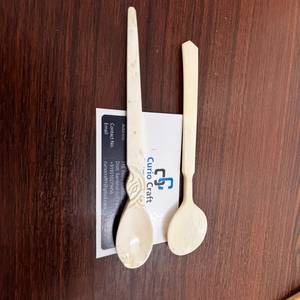 Ensemble de couverts en os de buffle naturel faits à la main, vente en gros, cuillère de service en os de buffle de qualité supérieure, ustensiles de cuisine naturels par Curio Craft - Product Image 3