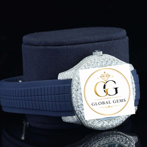 Reloj de Lujo para Hombre, Cuadrado, de 20 mm, Completamente Cubierto de Diamantes Moissanite, Ideal para Regalos de Cumpleaños y Aniversario - Product Image 4