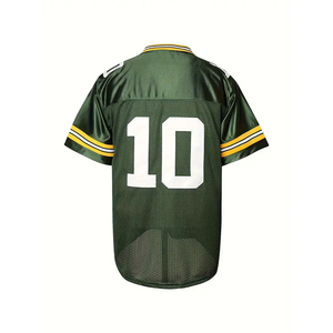 Camiseta de Fútbol de Manga Corta con Cuello en V, Malla Transpirable, Unisex, Ropa Deportiva para Adultos, Todas las Temporadas, Color Sólido, Poliéster - Product Image 2