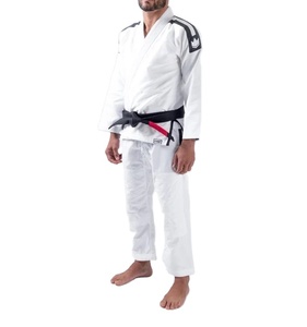 ชุดยูโดผ้าฝ้ายยืด 100% สำหรับฝึกซ้อมและแข่งขัน BJJ Kimono Gi ระบายอากาศได้ดี น้ำหนักเบา 460 กรัม ปรับแต่งโลโก้ด้านหน้าได้ - Product Image 1