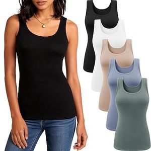 Sleeveless <b>Tank</b> <b>Top</b> <b>Women</b> Knitted Cotton Fabric Soft Breathable Summer OEM Manufacturer for Bulk Wholesale - Product Image 1