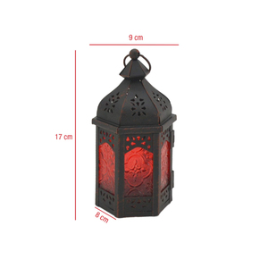 Moroccan Style <b>Brass</b> Candle <b>Lantern</b> With Geometric Cutouts Portable Home Decoration Candle Holder Handmade - Product Image 4
