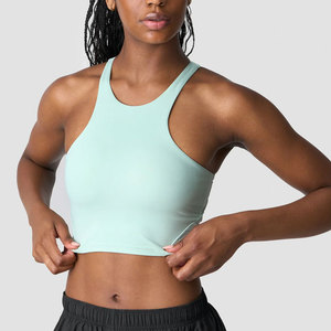 Top Deportivo Plegable para Mujer, Estilo Tank Top, Corte Recortado, Transpirable, Elástico en 4 Direcciones, Compresión, para Entrenamiento, con Textura Acanalada - Product Image 5
