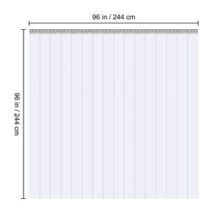 16 Strisce di PVC per Tende a Strisce, Altezza 244 cm x Larghezza 244 cm, Spessore 2 mm, Trasparenti e Lisce, per Porte Industriali con Sovrapposizione del 50% - Product Image 6